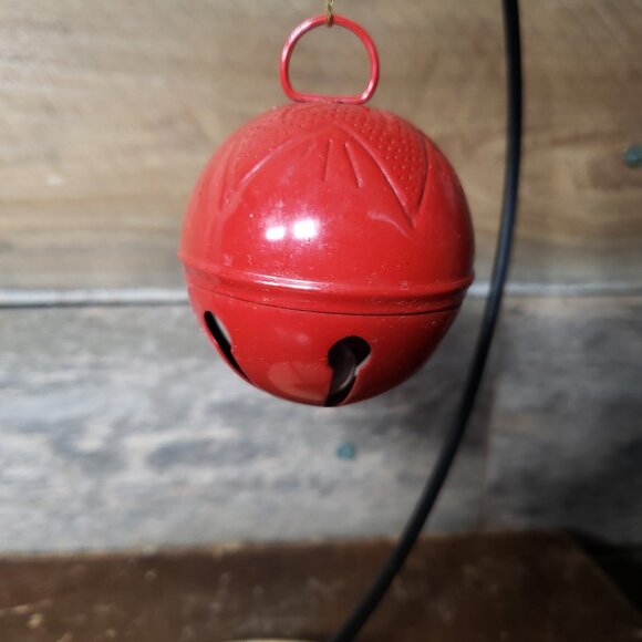Vintage Bell Ornaments Bundle of 2 - Red Metal - Jingle - Christmas Bells - Picture 6 of 9